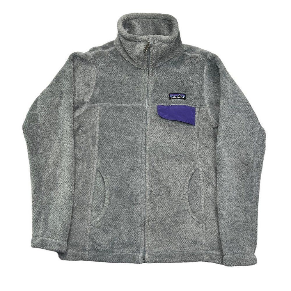 Patagnia Re-Tool Jacket Women's Size Small Grey Fleece Full Zip Athletic Outdoor